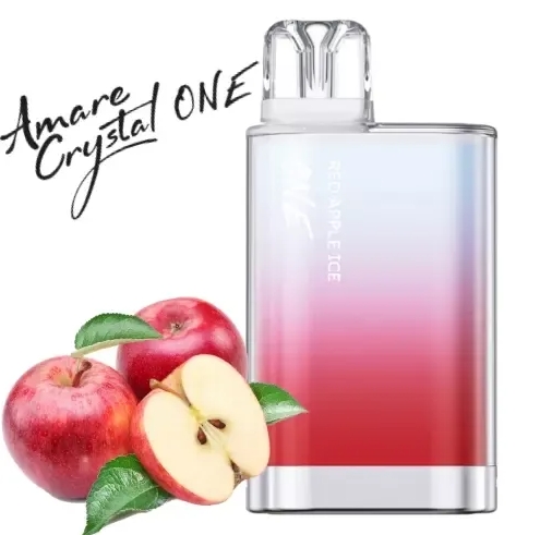 SKE Amare Crystal One 600 Puffs - rotes Apfeleis: Die deutsche Perfektion in Geschmack und Design